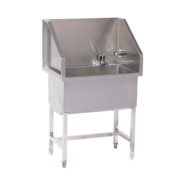 Lavabo para perros de acero inoxidable, bañera grande para SPA para perros, PLXYC-02