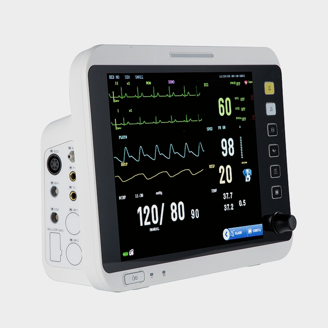 Monitor multiparamétrico veterinario portátil de 12,1 pulgadas VM12B