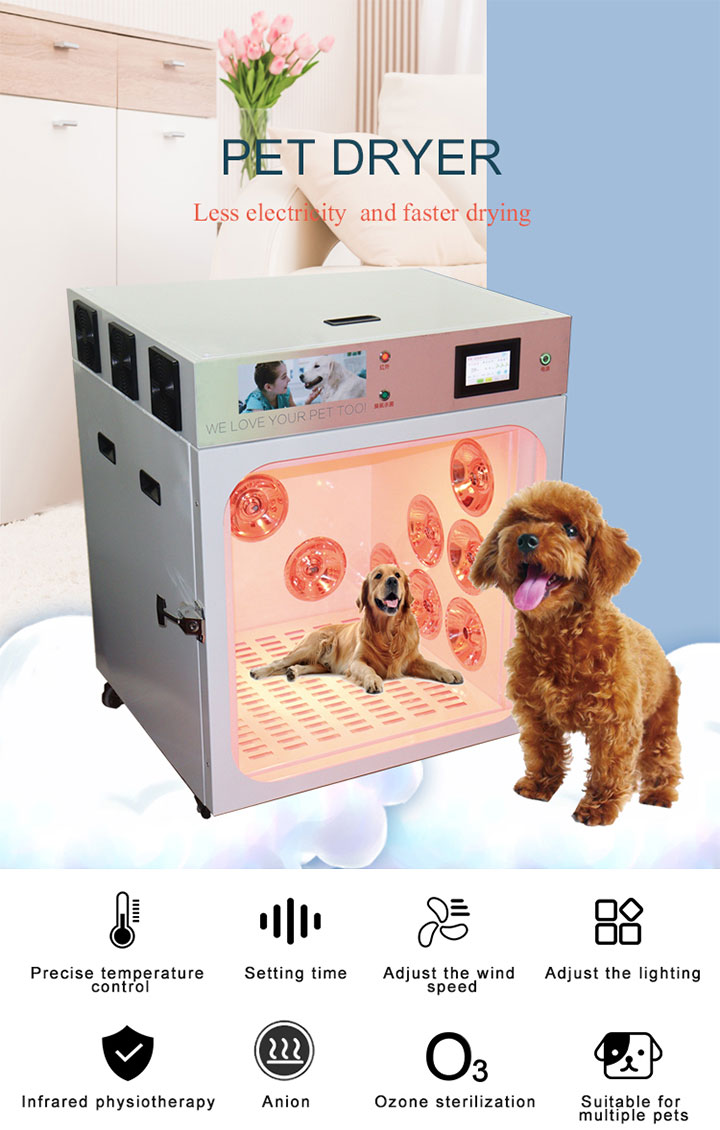 Caja automática del secador de pelo del perro del gato del animal doméstico 01