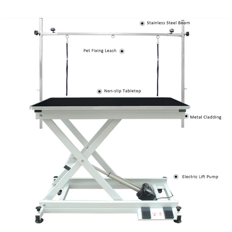 Mesa de aseo para mascotas con elevador eléctrico N-140